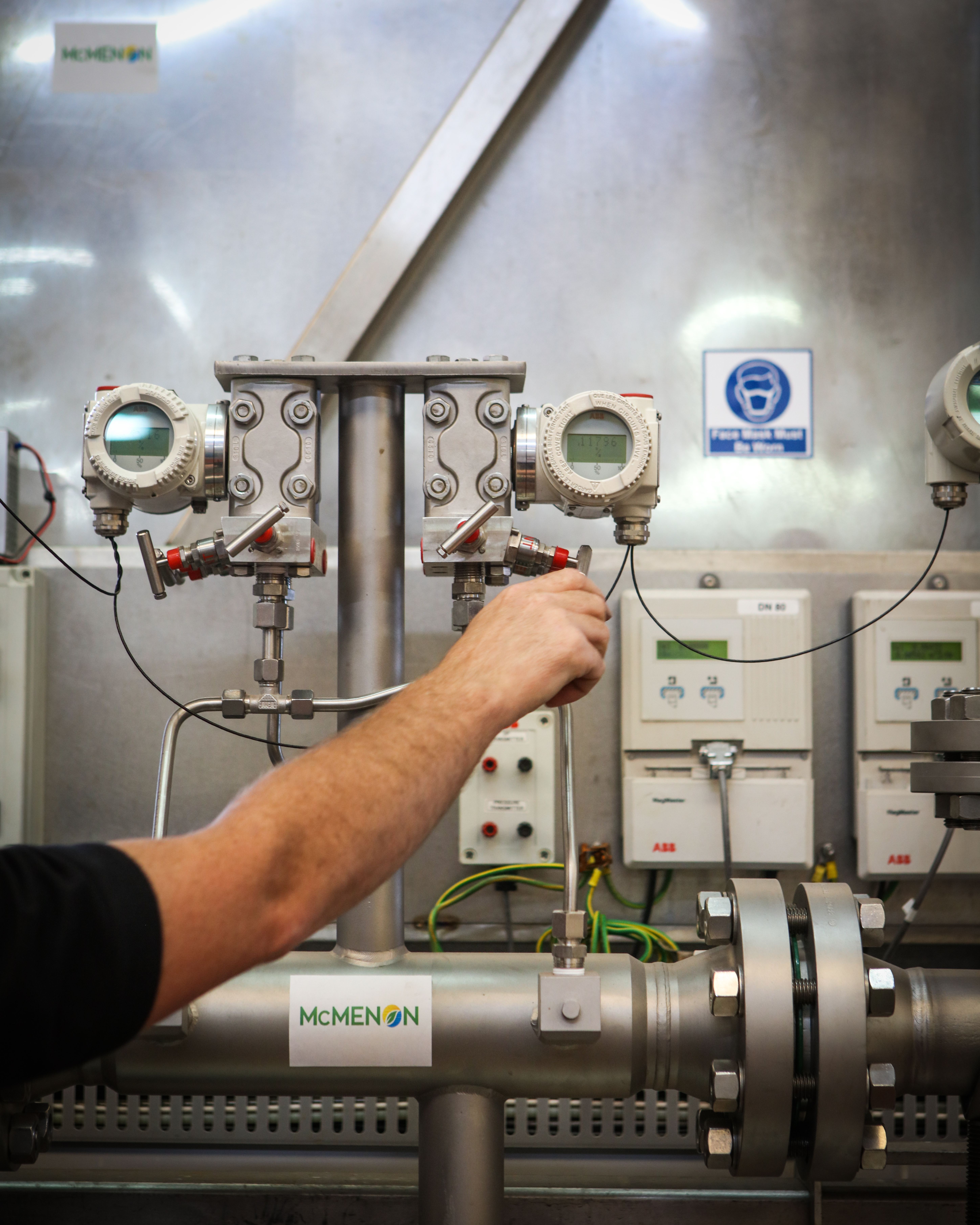 Calibration rig used to verify product performance