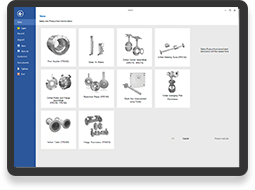 McMenon Solve software interface showing product selection options