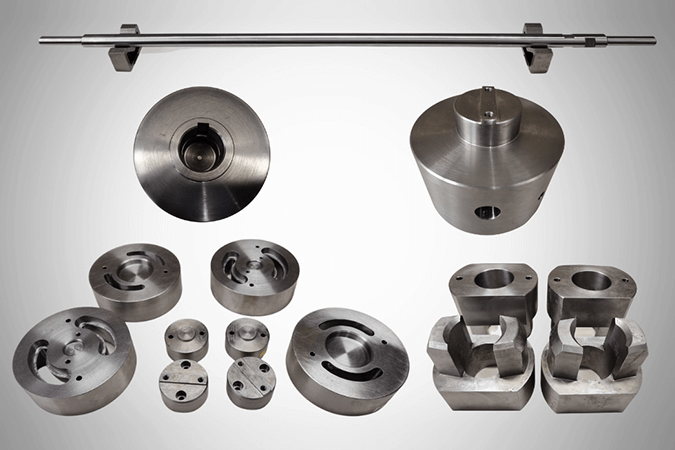 Precision-machined metal components
