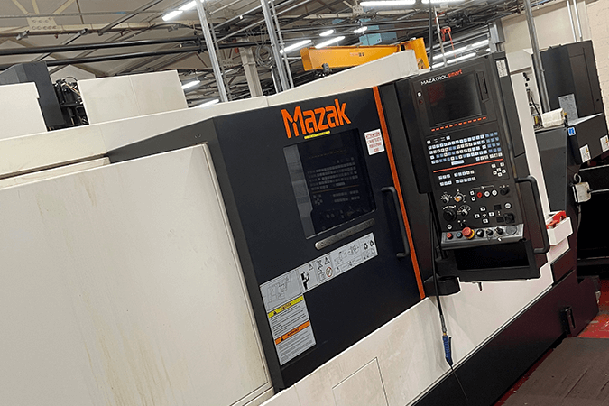 Mazak CNC machining centre in the manufacturing workshop