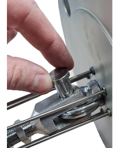 Central metallic support rope terminal detail