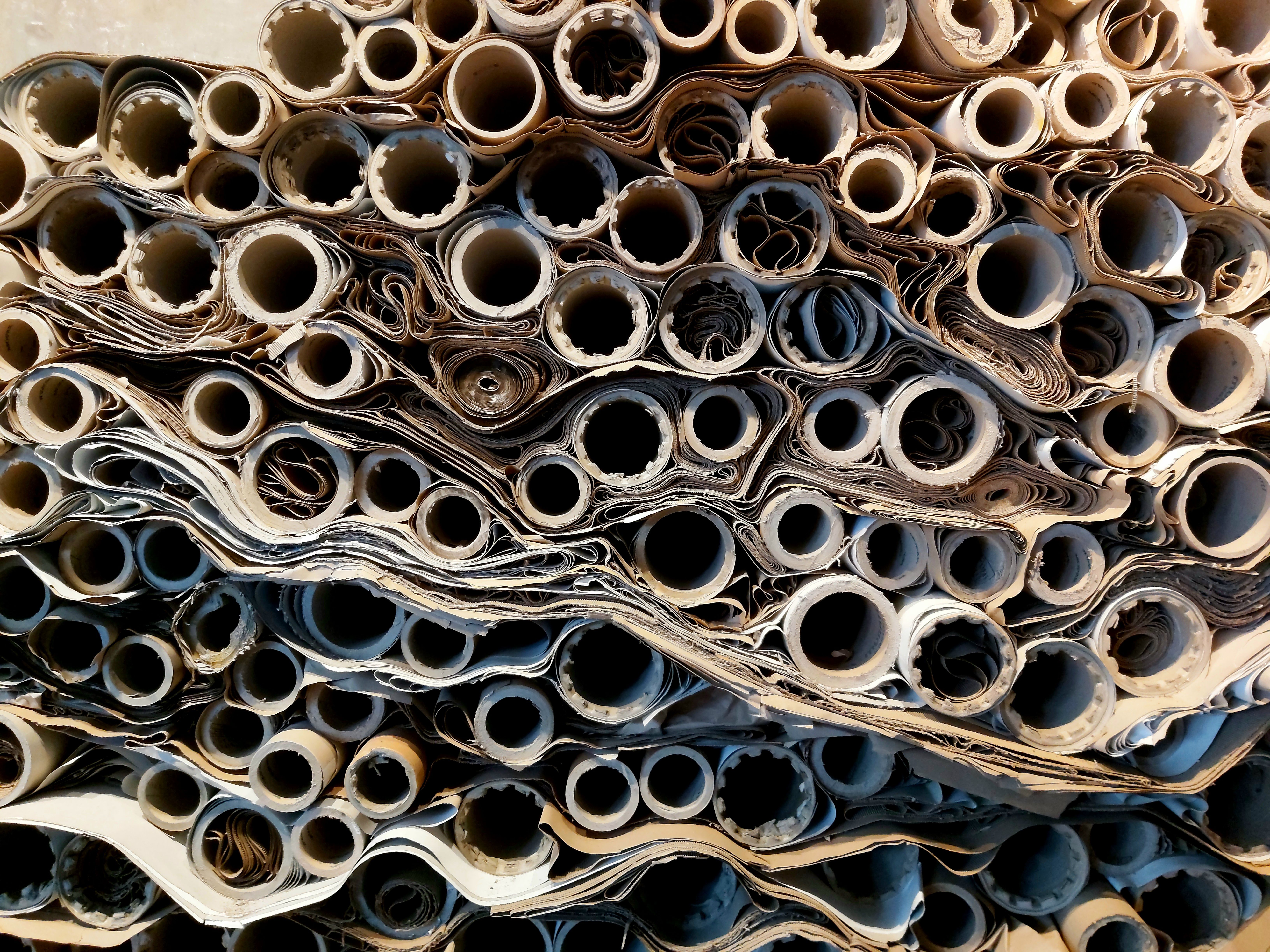 Rolled paper stock in a paper mill